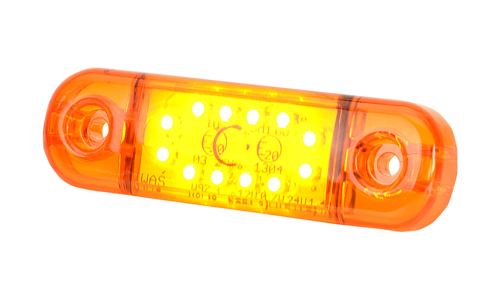 LED-Markierungsleuchte |  12 LEDs | 12-24V | gelb