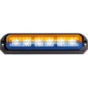 LED Flitser | 2x6 LEDs | 12-24V | oranje/blauw