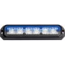 Lampeggiatore a LED | 2x6 LEDs | 12-24V | blu/bianco
