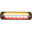 LED Flitser | 2x6 LEDs | 12-24V | oranje/rood