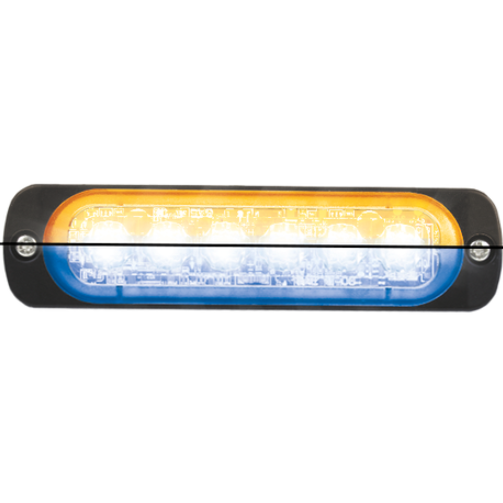Feu flash | LED | 2x6 LEDs | 12-24V | orange/bleu