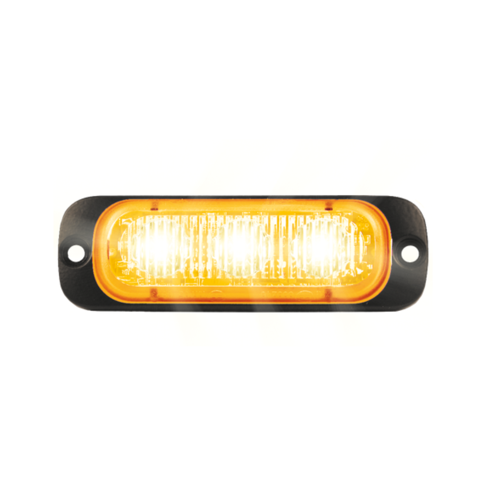 LED Flitser | 3 LEDs | 12-24V | oranje