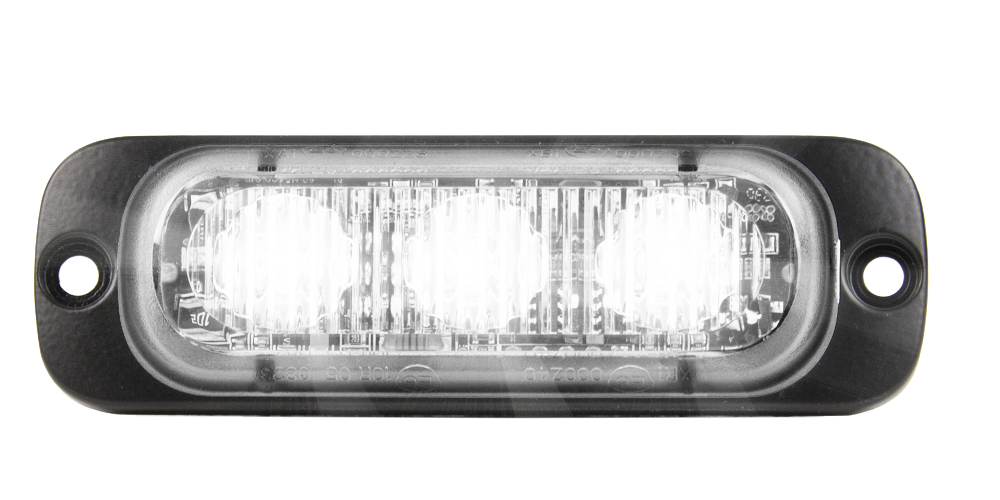 Flitser | LED | 3 LEDs | 12-24V | wit