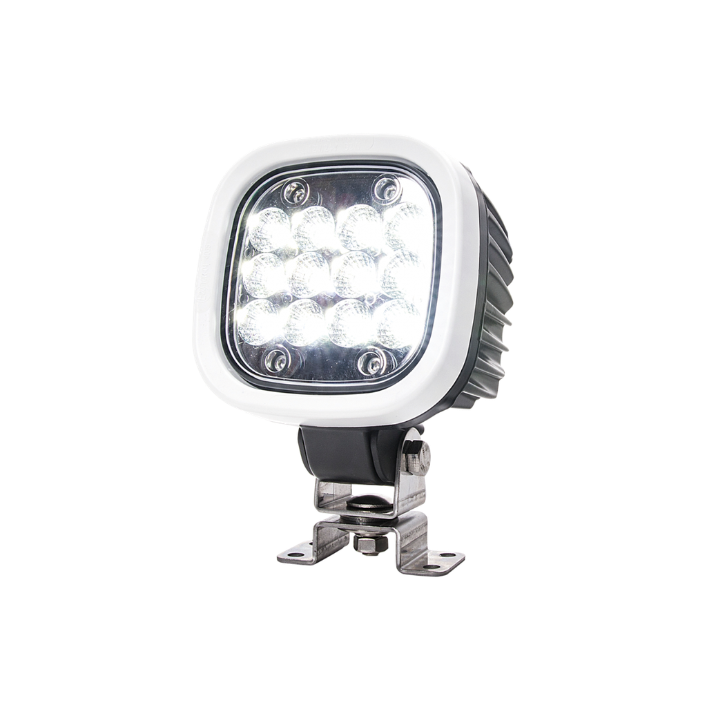 Faro da lavoro LED | 12-70V | quadrato | 8000 lumen | spot