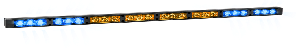 Rampe directionnelle à LED | 8 modules | 12-24V | orange/bleu
