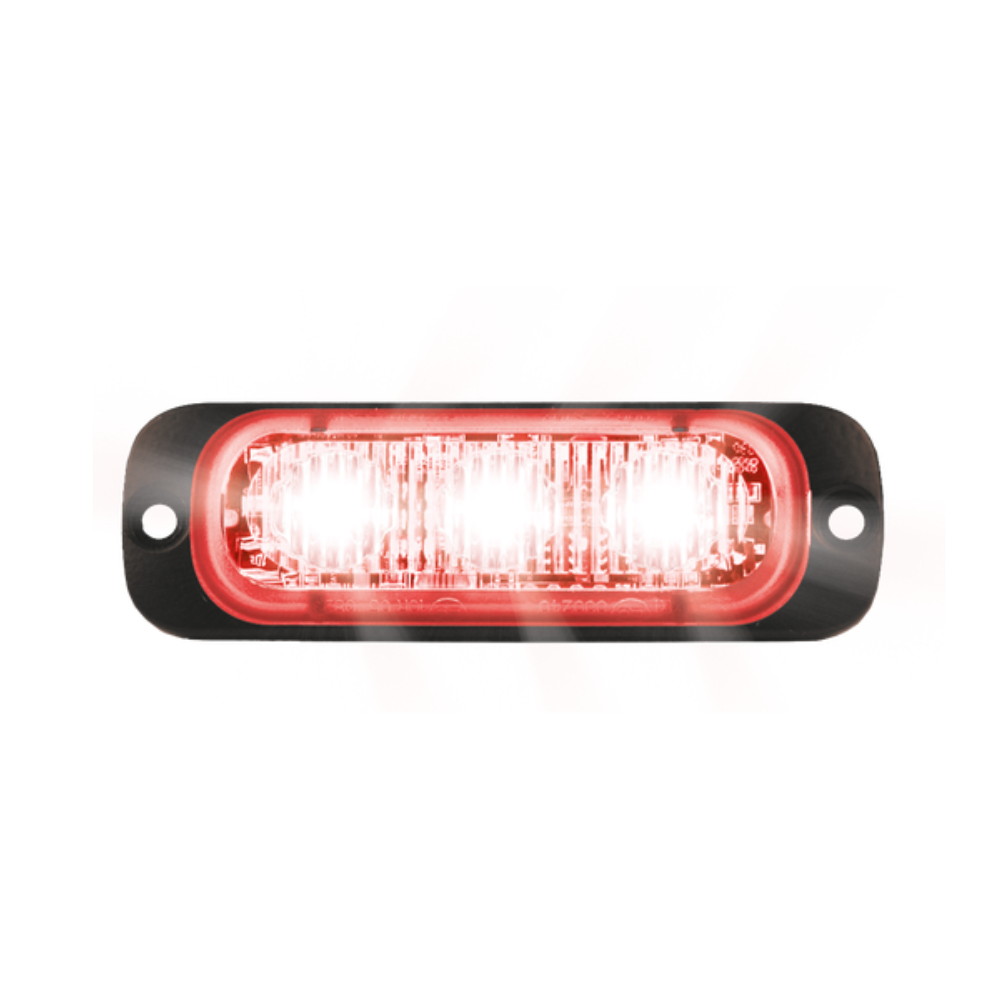LED-Blitzer | 3 LEDs | 12-24V | rot