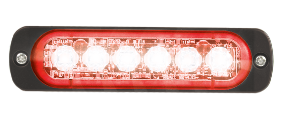 Feu flash | LED | 6 LEDs | 12-24V | rouge