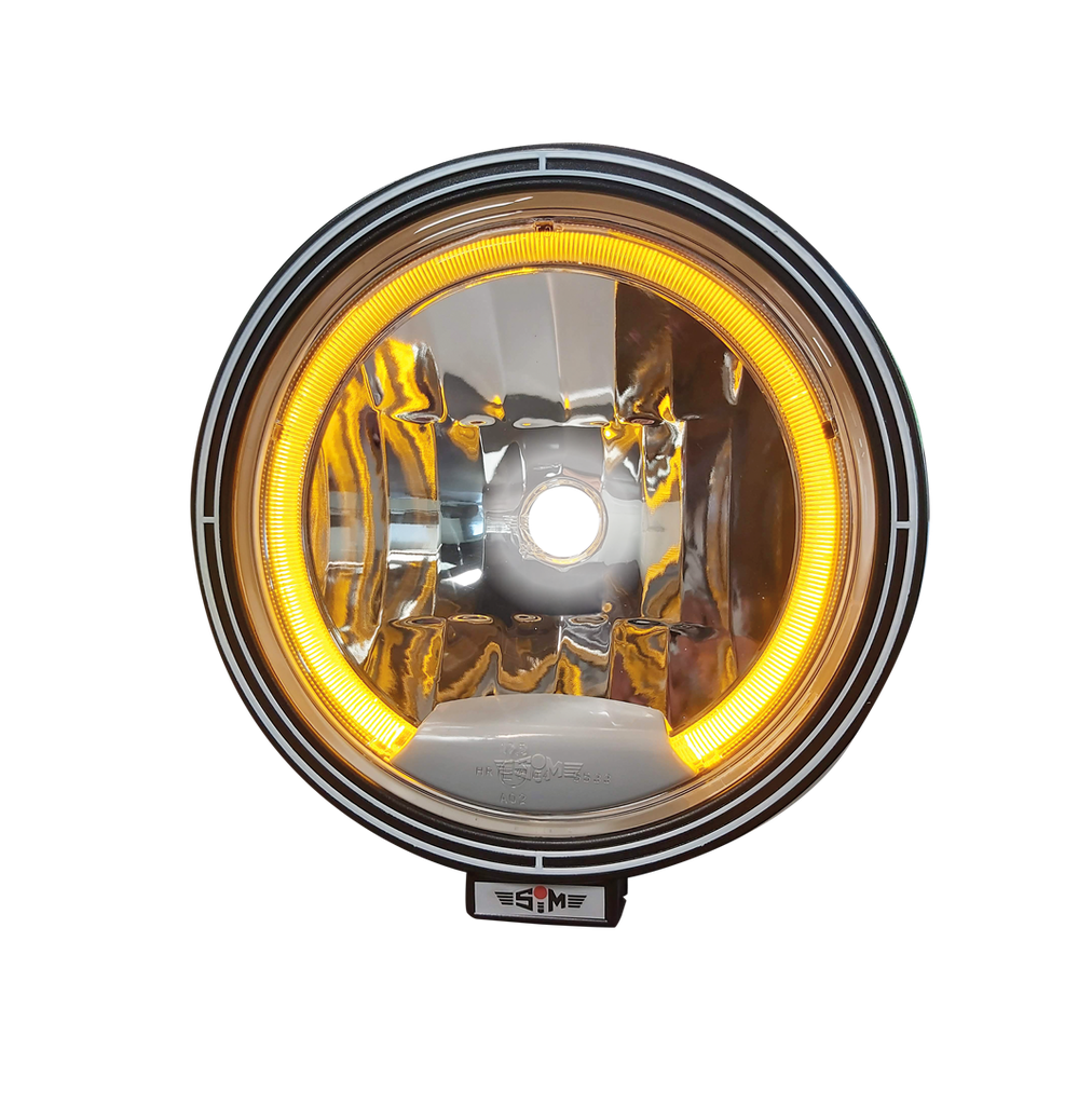 Faro de gran alcance | redondo | anillo LED ámbar