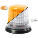 Lampeggiatore LED | montaggio a 3 bulloni | 12-24V | lente trasparente | ambar