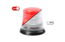 Gyrophare | LED | fixation 3 boulons | 12-24V | lentille transparente | rouge