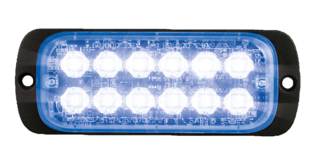 Feu flash | LED | 12 LEDs | 12-24V | bleu