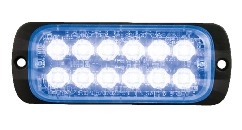 LED-Blitzer | 12 LEDs | 12-24V | blau
