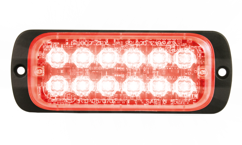 LED-Blitzer | 12 LEDs | 12-24V | rot