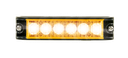 Feu flash | LED | 6 LEDs | 12-24V | lentille transparente/LEDs oranges