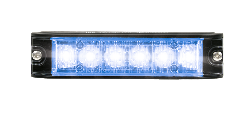 Feu flash | LED | 6 LEDs | 12-24V | LEDs bleues