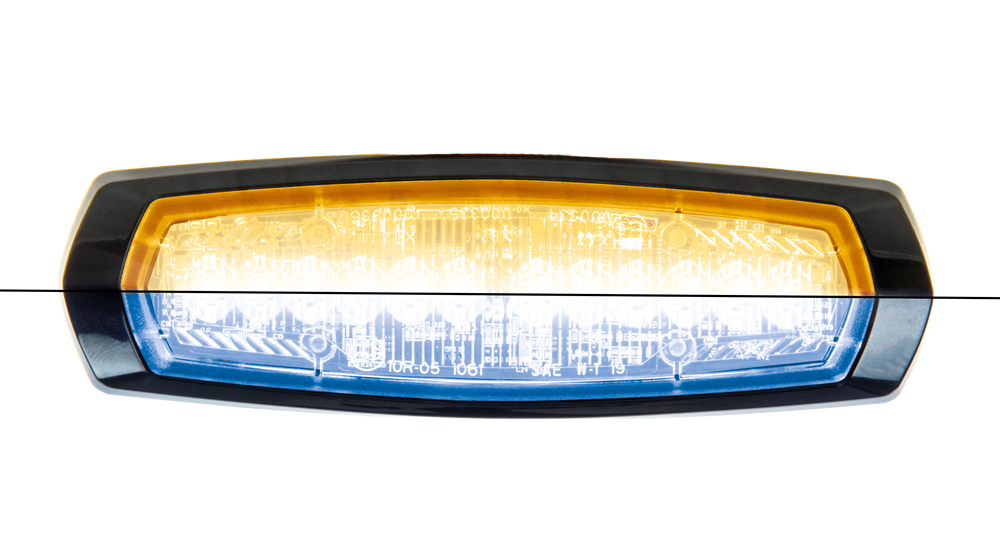 Feu flash | LED | 12 LEDs | 12-24V | orange/bleu