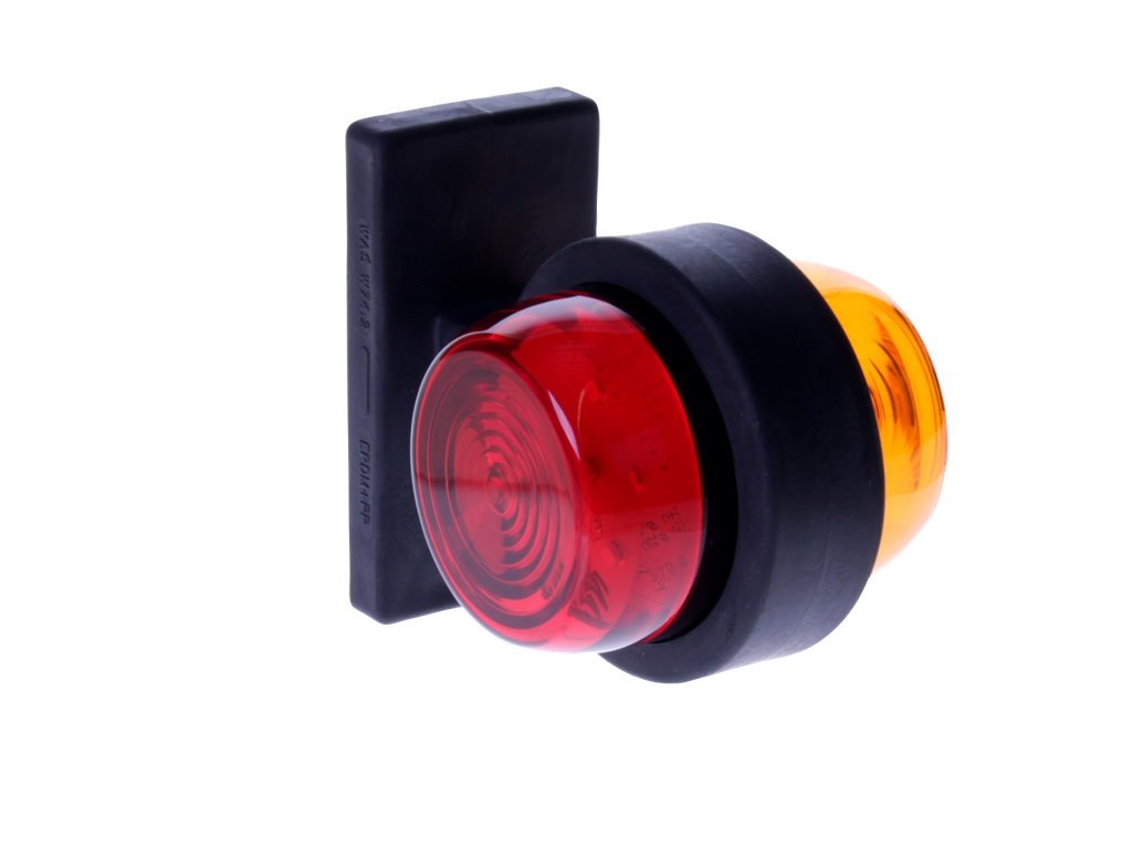 LED markeerverlichting | links+rechts | 12-24V | oranje/rood