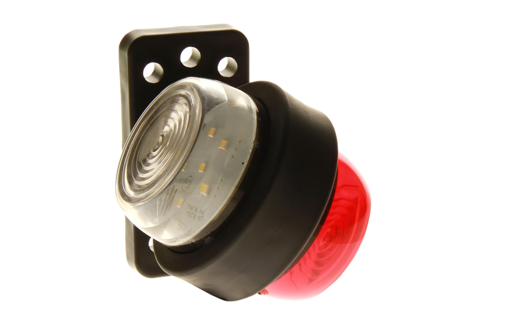 Luce di posizione LED | sinistra+destra | 12-24V | rosso/bianco