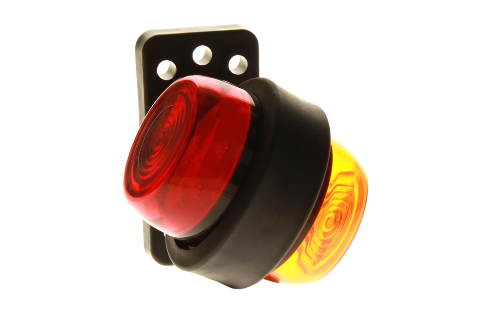 LED markeerverlichting | links+rechts | 12-24V | oranje/rood