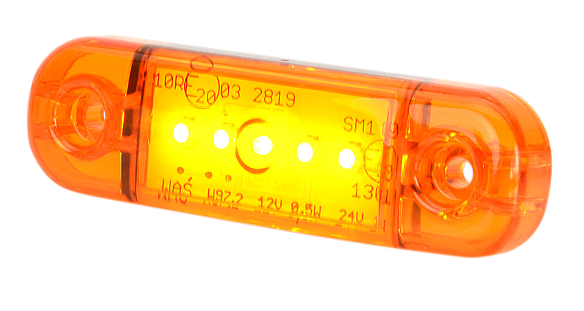 LED-Markierungsleuchte |  5 LEDs | 12-24V | gelb