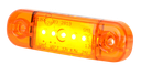 Feu d'encombrement LED | 5 LEDs | 12-24V | orange