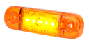 LED-Markierungsleuchte |  5 LEDs | 12-24V | gelb