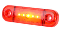 LED markeerverlichting | 5 LEDs | 12-24V | rood