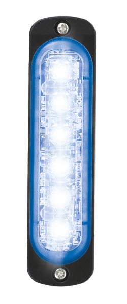 Intermitente LED | 6 LED | 12-24V | azul/blanco