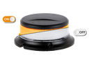 (500-DV-CLOR) Gyrophare | LED | fixation 3 boulons | 12-24V | lentille transparente | orange