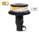 Flitslicht | LED | flexibele buisbevestiging | 12-24V | transparante lens | oranje