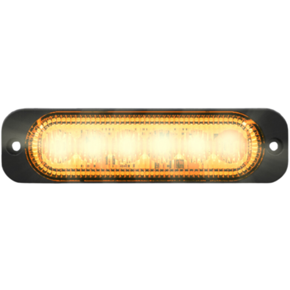 LED-Blitzer Brightics | 6 LEDs | 12-24V | gelb