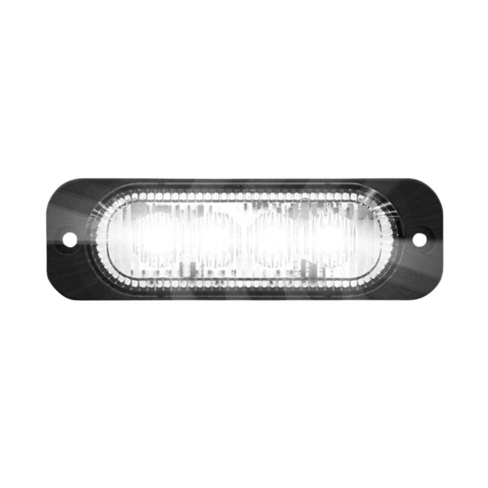 LED Flitser | 4 LEDs | 12-24V | wit