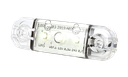 LED markeerverlichting | 3 LEDs | 12-24V | 5 meter kabel  | wit