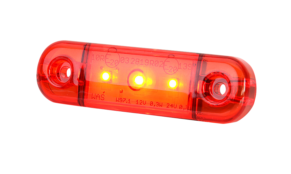 LED marker light | 3 LEDs | 12-24V | red