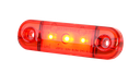 (201-DV-RO-5M) Feu d'encombrement LED | 3 LEDs | 12-24V | rouge
