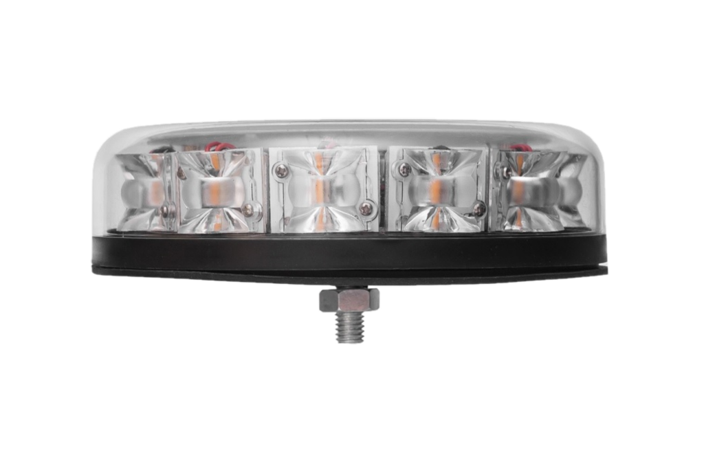 Gyrophare à LED | fixation 1 boulon | 12/24 V | bleu/rouge