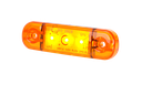 LED markeerverlichting |  3 LEDs | 12-24V | 5 meter kabel |oranje