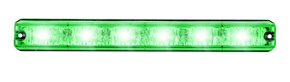 LED-Blitzer | 6 LEDs | 12-24V | Groen