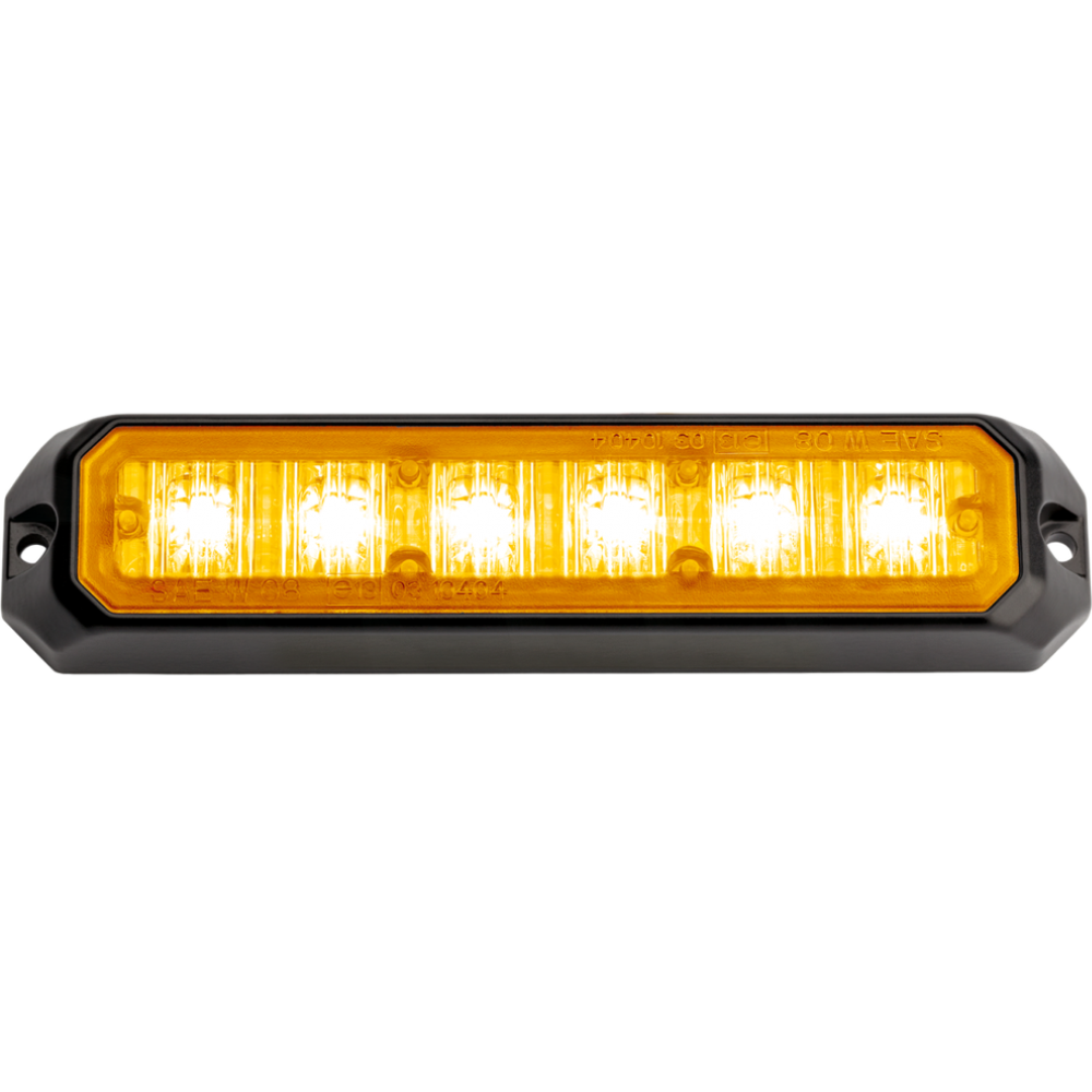 LED Flitser | 6 LEDs | 12-24V | oranje