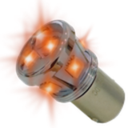 Lampadina LED | BA15S | 10-30V | ambra