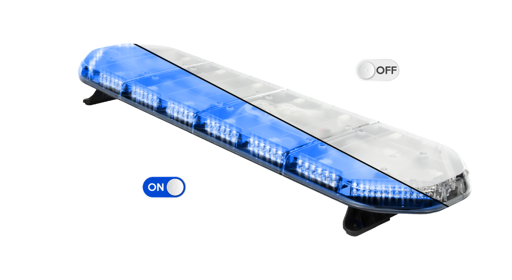 LEGION Barra di segnalazione a LED  | 125 cm | blu | 12V + centralina di controllo