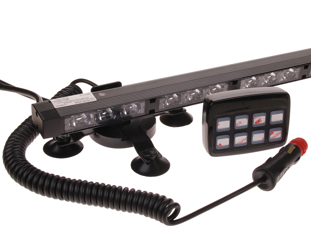 Directionele LED lichtbalk | 8 modules | magnetisch | 12-24V | oranje