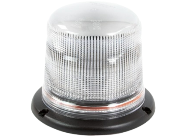 Gyrophare | 15LEDs | fixation 3 boulons | lentille transparente | oranje