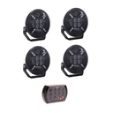 4x LED Fernlicht | Positionslicht gelb+weiß | vorprogrammiert