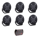 6x LED grootlicht | positielicht oranje+wit | voorgeprogrammeerd