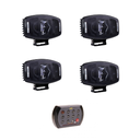 4x LED Fernlicht | Positionslicht gelb+weiß | vorprogrammiert