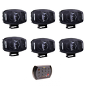 6x faro anabbagliante LED | luce a posizione ambra+bianco | preprogrammato