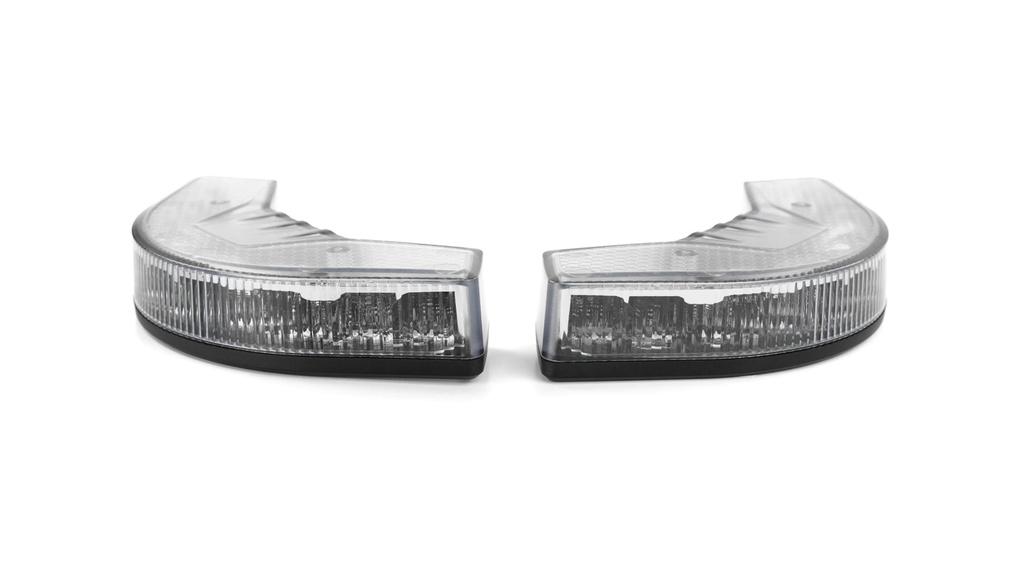 Boomerang | 2x9 LEDs | 12/24V | clear/amber