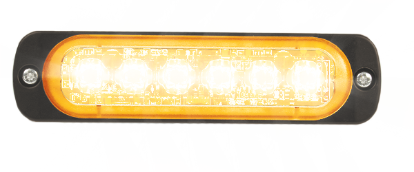 Flitser | LED | 6 LEDs | 12-24V | oranje | R65 klasse 1
