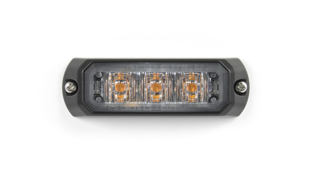 LED-Blitzer | 3 LEDs | 12-24V | gelb